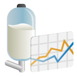 Icon demovideo melkproductiegrafiek